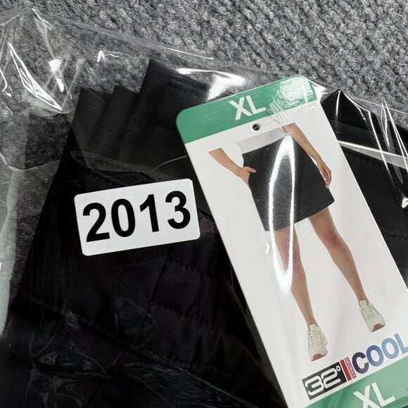 32 Degrees Cool Skort Womens Black X-Large Inner Shorts Tennis Golf Athleisure - Picture 15 of 15